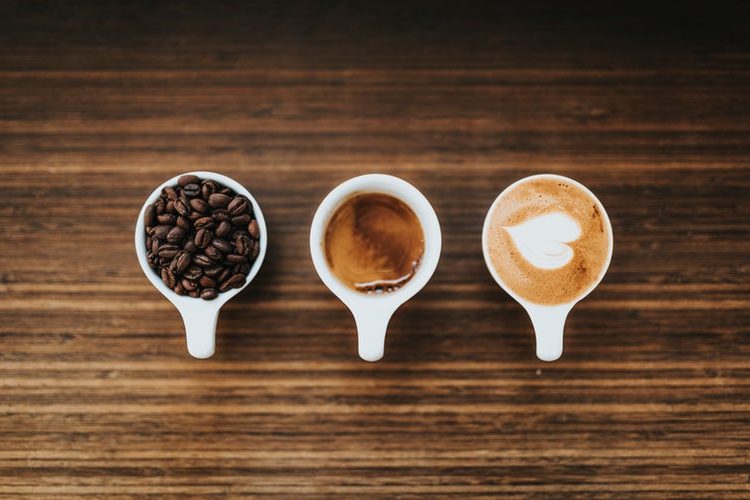 Freshly roasted coffee beans